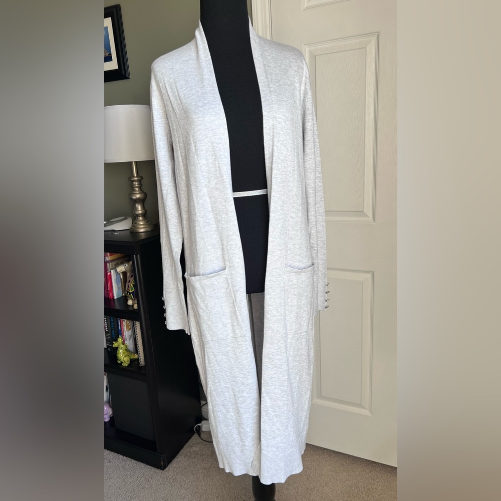 Size small Cyrus heathered gray duster cardigan